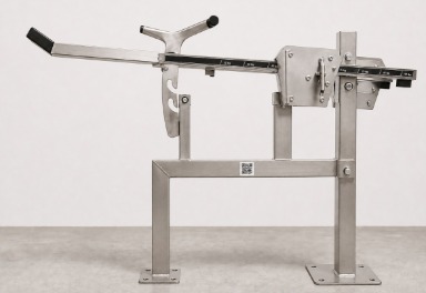 Aparelho de Agachamento de Inox com Peso Seletor